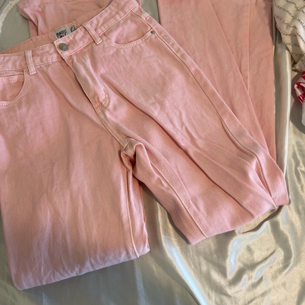 PRINCESS POLLY PINK BOOTCUT JEANS